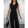 Čierny elegantný dlhý overal LUDERITZ