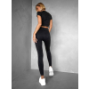 Tmavosivý športový elastický komplet LAOIS s legínami