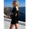 Čierny čipkovaný letný komplet BLONDIE so sukňou
