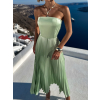 125522 3 svetle zelene plisovane saty caprie bez raminek