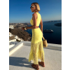 Žltý letný komplet AMALUXE so sukňou
