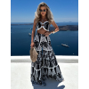 Čierny vzorovaný letný komplet SERAPHY