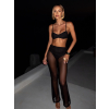 Čierny komplet dvojdielnej plavky FRANCIS s nohavicami
