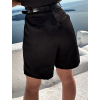 Černý kraťasový elegantní komplet AMARA (Veľkosť L)