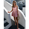 Svetloružové letné šaty ROSALITA