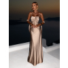 Zlaté dlhé spoločenské šaty KERRIES