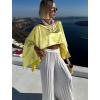 Žltý letný elegantný top LUFFIN