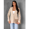 Béžové elegantné sako APRILA s čipkovými rukávmi