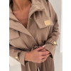 Svetlo hnedá luxusná krátka bundička AGOLOT