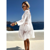 Biela letná tunika ERNEST na plavky