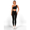 Čierne push up športové elastické legíny PIANZE
