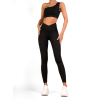 Čierne push up športové elastické legíny PIANZE