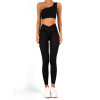 Čierne push up športové elastické legíny PIANZE