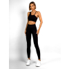 Čierny elastický športový komplet TENEBA