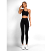 Čierny elastický športový komplet TENEBA