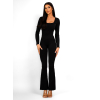 Čierny tvarujúci dlhý overal AVEIRO