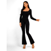 Čierny tvarujúci dlhý overal AVEIRO