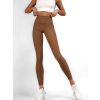 Hnedé basic športové elastické legíny AVOSIA