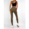 Kaki basic športové elastické legíny AVOSIA