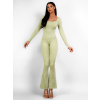 Svetlo zelený tvarujúci dlhý sťahujúci overal AVEIRO