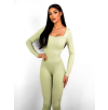 Svetlo zelený tvarujúci dlhý sťahujúci overal AVEIRO