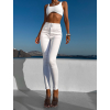 Biele push up slim fit skinny džínsy OPALA