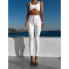 Biele push up slim fit skinny džínsy OPALA