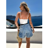 Bílé stylové body NILARA (Veľkosť M/L)