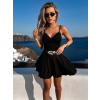 Černé elegantní body WARDROF na ramínka (Veľkosť M/L)