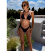 Čierne dvojdielne plavky bikiny YAWNA