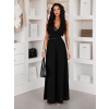 Čierny elegantný dlh letný komplet FAVONO