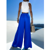 Kráľovsky modré široké extra wide leg nohavice VATIKA