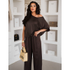 Tmavo hnedá oversize tunika AEROFF