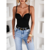 Černé elegantní body STRONYA (Veľkosť M/L)
