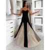 Černé maxi dlouhé elegantní šaty DRELVIK (Veľkosť ONESIZE)