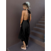 Čierne variabilné saténové nohavice overal MARINE