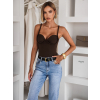 Hnědé elegantní body STRONYA (Veľkosť M/L)