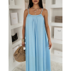 Modré dlhé maxi šaty JUNELL