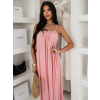Ružové maxi dlhé šaty JUNELL