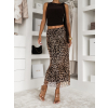 Leopardia štýlová midi sukňa NORELA