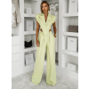 Svetlo zelený elegantný nohavicový kostým ARVENOX