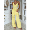 Žltý elegantný dlhý overal VOTOTA