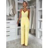 Žltý elegantný dlhý overal VOTOTA