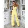 Žltý elegantný dlhý overal VOTOTA