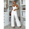 Biely elegantný dlhý overal VOTOTA