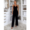 Čierny elegantný dlhý overal VOTOTA