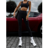 Černé sportovní fitness legíny IMERON (Veľkosť L)