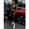 Černé sportovní fitness legíny IMERON (Veľkosť L)