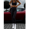 Černé sportovní fitness legíny IMERON (Veľkosť L)