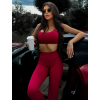 Červená sportovní fitness podprsenka LOVIRA (Veľkosť L)